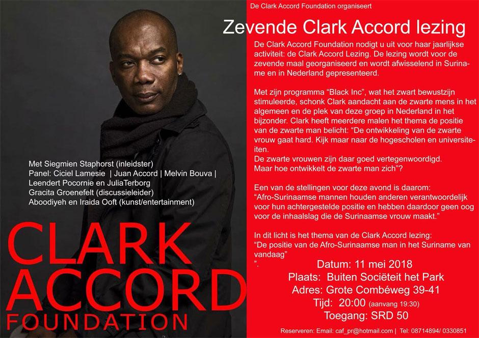 Zevende Clark Accord Lezing, 2018